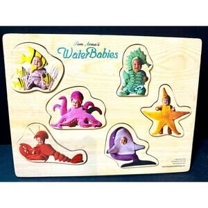 Tom Arma's Water Babies 6 pieces Sturdy wooden puzzle babies